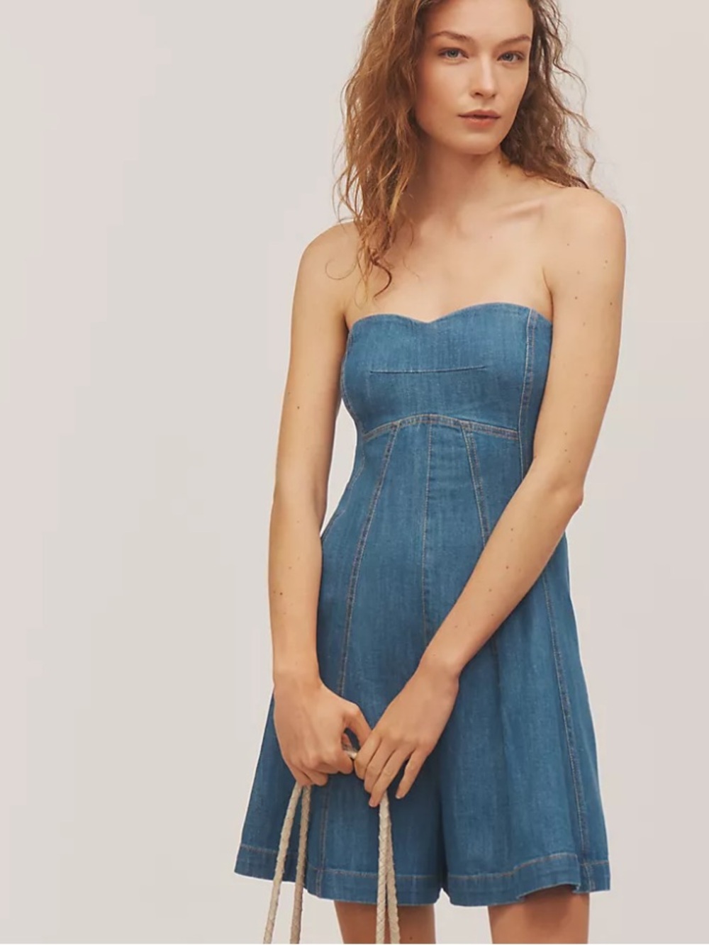 Pilcro Strapless Sweetheart Romper NWT size 8 - Picture 6 of 7